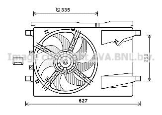 Prasco CN7549 Hub, engine cooling fan wheel CN7549: Buy near me in Poland at 2407.PL - Good price!