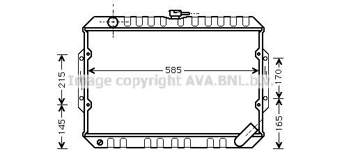 Prasco MT2072 Radiator, engine cooling MT2072: Buy near me in Poland at 2407.PL - Good price!