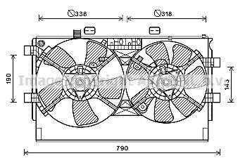 Prasco MT7530 Вентилятор радиатора охлаждения MT7530: Отличная цена - Купить в Польше на 2407.PL!