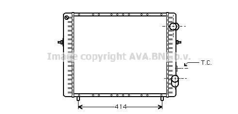 Prasco RTA2128 Radiator, engine cooling RTA2128: Buy near me in Poland at 2407.PL - Good price!