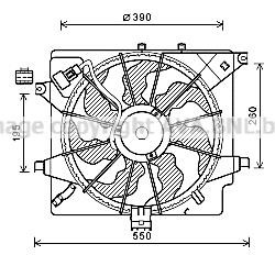 Prasco HY7563 Вентилятор радиатора охлаждения HY7563: Отличная цена - Купить в Польше на 2407.PL!