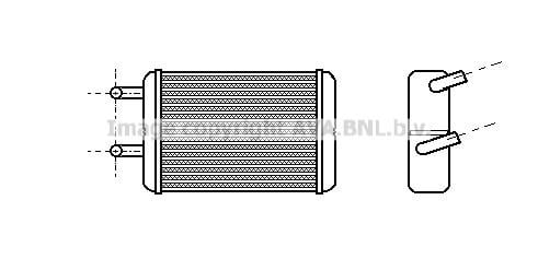 Prasco TO6133 Heat exchanger, interior heating TO6133: Buy near me at 2407.PL in Poland at an Affordable price!