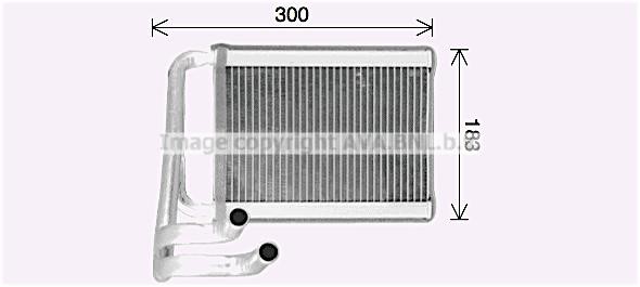 Prasco KA6306 Heat exchanger, interior heating KA6306: Buy near me at 2407.PL in Poland at an Affordable price!