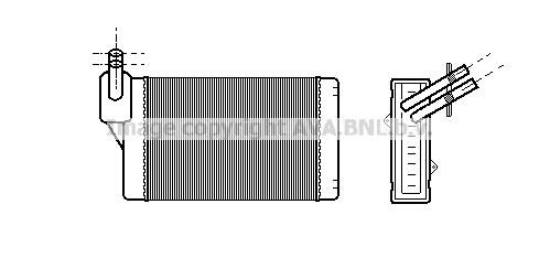 Prasco VNA6060 Heat exchanger, interior heating VNA6060: Buy near me in Poland at 2407.PL - Good price!