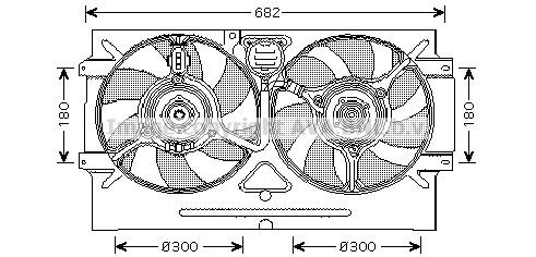 Prasco VN7518 Hub, engine cooling fan wheel VN7518: Buy near me in Poland at 2407.PL - Good price!