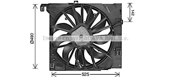 Prasco JR7502 Hub, engine cooling fan wheel JR7502: Buy near me in Poland at 2407.PL - Good price!