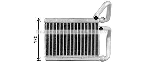 Prasco TO6780 Heat exchanger, interior heating TO6780: Buy near me in Poland at 2407.PL - Good price!