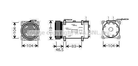 Prasco CNK160 Kompressor klimaanlage CNK160: Kaufen Sie zu einem guten Preis in Polen bei 2407.PL!
