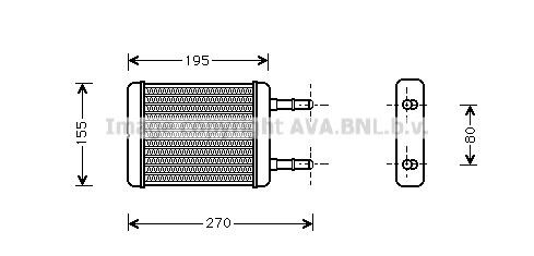 Prasco HY6064 Heat exchanger, interior heating HY6064: Buy near me at 2407.PL in Poland at an Affordable price!