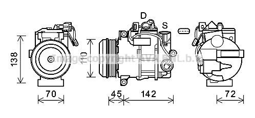 Prasco MSK683 Компресор кондиціонера MSK683: Приваблива ціна - Купити у Польщі на 2407.PL!