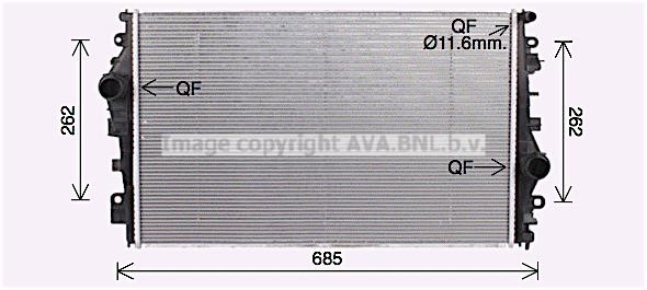 Prasco AL2147 Kühler motorkühlung AL2147: Kaufen Sie zu einem guten Preis in Polen bei 2407.PL!