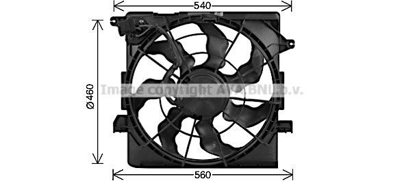 Prasco KA7548 Hub, engine cooling fan wheel KA7548: Buy near me in Poland at 2407.PL - Good price!