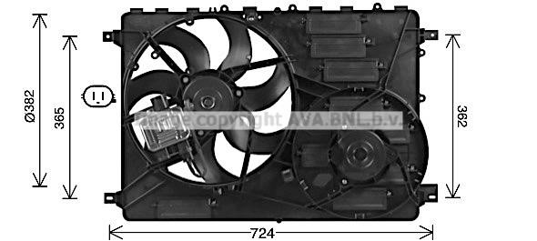 Prasco AU7505 Nabe, Lüfterrad-Motorkühlung AU7505: Kaufen Sie zu einem guten Preis in Polen bei 2407.PL!