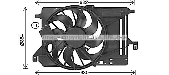 Prasco FD7685 Hub, engine cooling fan wheel FD7685: Buy near me in Poland at 2407.PL - Good price!