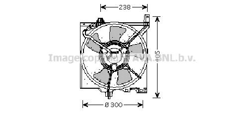 Prasco DN7506 Hub, engine cooling fan wheel DN7506: Buy near me at 2407.PL in Poland at an Affordable price!