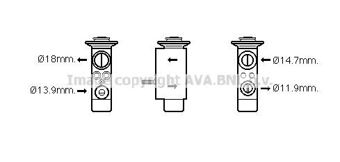 Prasco BW1441 Air conditioner expansion valve BW1441: Buy near me in Poland at 2407.PL - Good price!