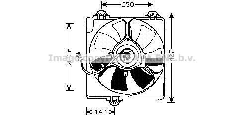 Prasco TO7547 Вентилятор радиатора охлаждения TO7547: Отличная цена - Купить в Польше на 2407.PL!