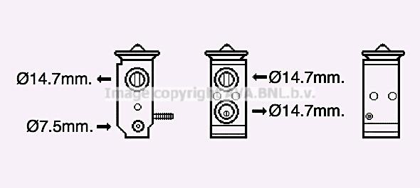 Prasco HY1579 Air conditioner expansion valve HY1579: Buy near me in Poland at 2407.PL - Good price!