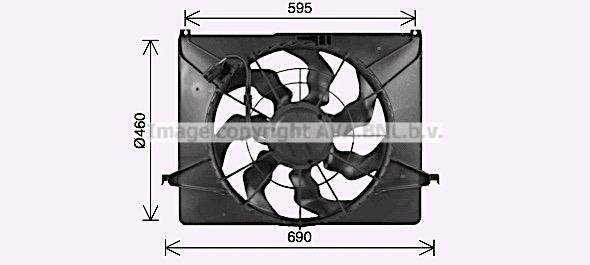 Prasco HY7575 Hub, engine cooling fan wheel HY7575: Buy near me at 2407.PL in Poland at an Affordable price!