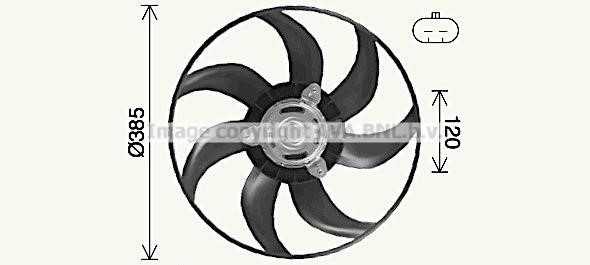 Prasco FT7617 Hub, engine cooling fan wheel FT7617: Buy near me at 2407.PL in Poland at an Affordable price!
