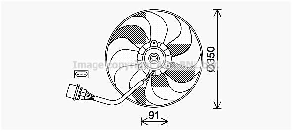 Prasco VN7540 Hub, engine cooling fan wheel VN7540: Buy near me at 2407.PL in Poland at an Affordable price!