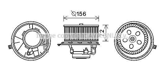 Prasco RT8578 Cabin ventilation motor RT8578: Buy near me at 2407.PL in Poland at an Affordable price!
