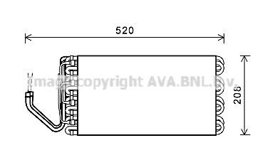 Prasco MNV069 Air conditioner evaporator MNV069: Buy near me in Poland at 2407.PL - Good price!