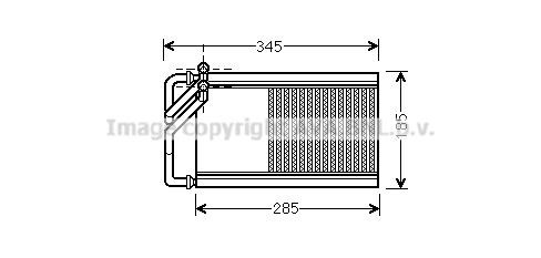 Prasco KA6125 Heat exchanger, interior heating KA6125: Buy near me in Poland at 2407.PL - Good price!