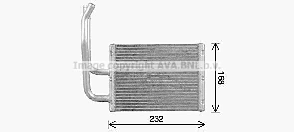 Prasco MZ6299 Heat exchanger, interior heating MZ6299: Buy near me at 2407.PL in Poland at an Affordable price!