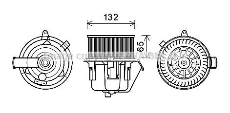 Prasco CN8297 Cabin ventilation motor CN8297: Buy near me in Poland at 2407.PL - Good price!