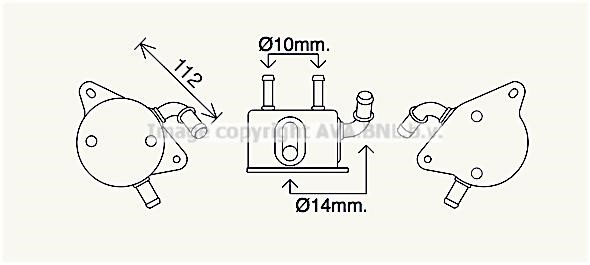 Prasco TO3733 Oil cooler TO3733: Buy near me at 2407.PL in Poland at an Affordable price!