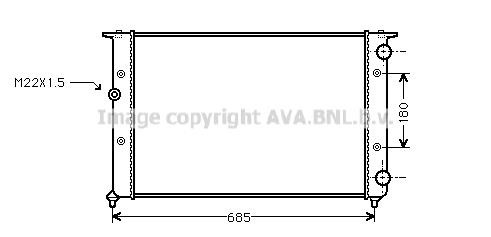 Prasco VNA2116 Radiator, engine cooling VNA2116: Buy near me in Poland at 2407.PL - Good price!