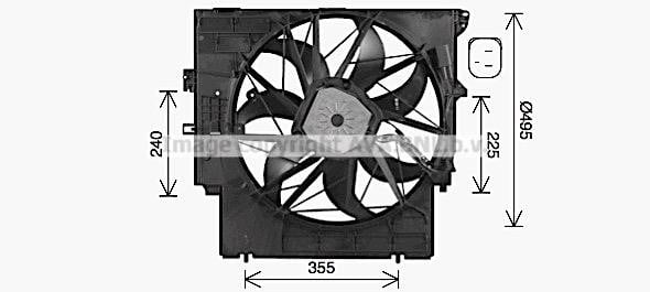 Prasco BW7598 Hub, engine cooling fan wheel BW7598: Buy near me in Poland at 2407.PL - Good price!