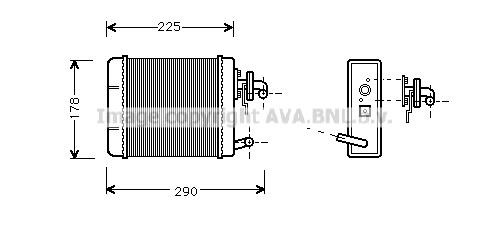 Prasco FT6102 Heat exchanger, interior heating FT6102: Buy near me in Poland at 2407.PL - Good price!