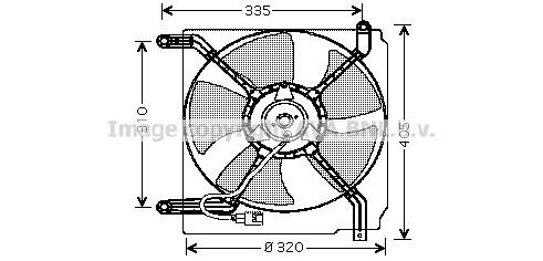 Prasco DW7504 Hub, engine cooling fan wheel DW7504: Buy near me in Poland at 2407.PL - Good price!