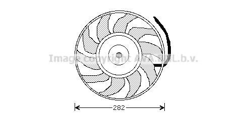 Prasco AI7502 Hub, engine cooling fan wheel AI7502: Buy near me in Poland at 2407.PL - Good price!