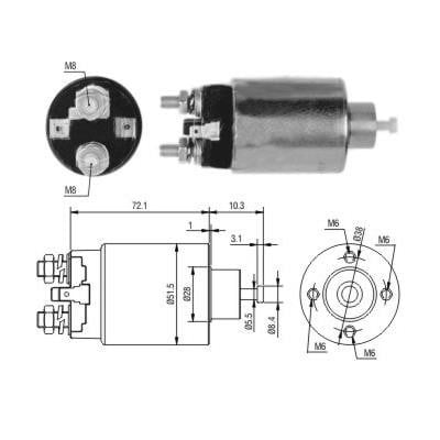 Hoffer 6646297 Solenoid Switch, starter 6646297: Buy near me in Poland at 2407.PL - Good price!