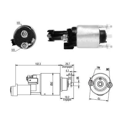 Hoffer 6646315 Solenoid Switch, starter 6646315: Buy near me in Poland at 2407.PL - Good price!