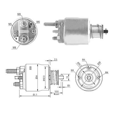 Hoffer 6646223 Solenoid Switch, starter 6646223: Buy near me in Poland at 2407.PL - Good price!