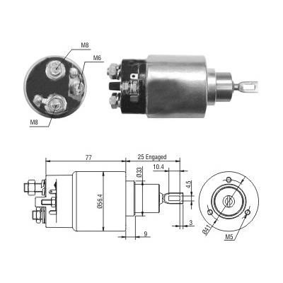 Hoffer 6646284 Solenoid Switch, starter 6646284: Buy near me in Poland at 2407.PL - Good price!
