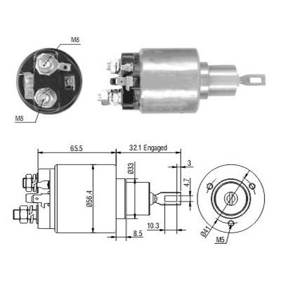 Hoffer 6646243 Solenoid Switch, starter 6646243: Buy near me in Poland at 2407.PL - Good price!