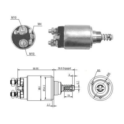 Hoffer 6646312 Solenoid Switch, starter 6646312: Buy near me in Poland at 2407.PL - Good price!