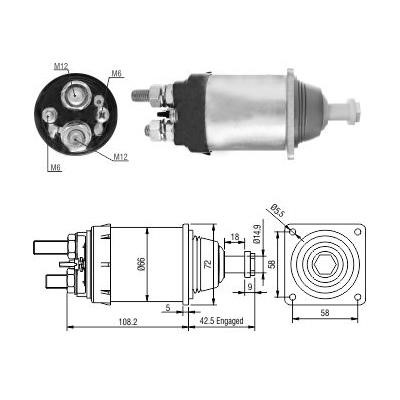 Hoffer 6646253 Solenoid Switch, starter 6646253: Buy near me in Poland at 2407.PL - Good price!