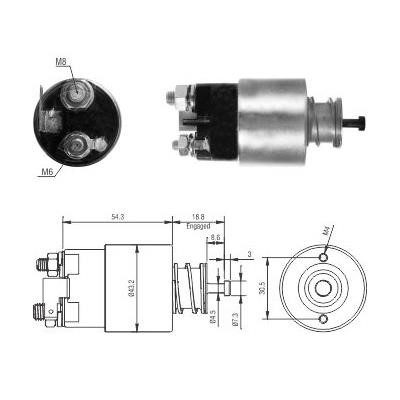 Hoffer 6646317 Solenoid Switch, starter 6646317: Buy near me in Poland at 2407.PL - Good price!