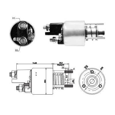 Hoffer 6646287 Solenoid Switch, starter 6646287: Buy near me in Poland at 2407.PL - Good price!