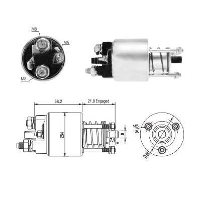 Hoffer 6646281 Solenoid Switch, starter 6646281: Buy near me in Poland at 2407.PL - Good price!