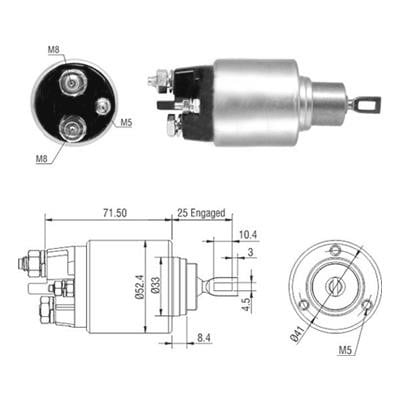 Hoffer 6646308 Solenoid Switch, starter 6646308: Buy near me in Poland at 2407.PL - Good price!