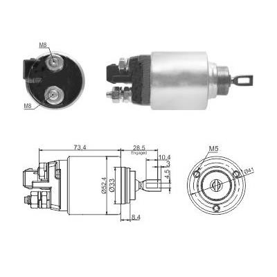 Hoffer 6646309 Solenoid Switch, starter 6646309: Buy near me at 2407.PL in Poland at an Affordable price!