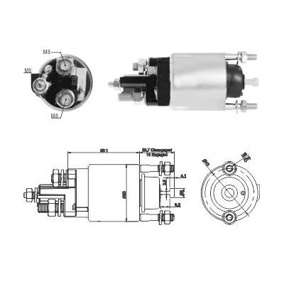 Hoffer 6646291 Solenoid Switch, starter 6646291: Buy near me at 2407.PL in Poland at an Affordable price!