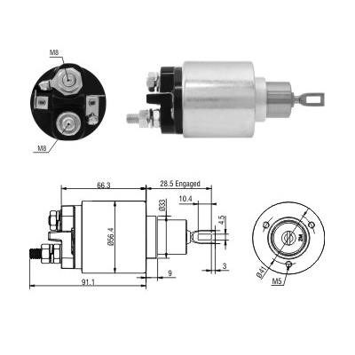 Hoffer 6646303 Solenoid Switch, starter 6646303: Buy near me in Poland at 2407.PL - Good price!